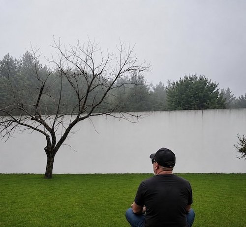 Après deux heures à regarder le lac, Éric Lécuyer a réalisé que c'était la clôture de son voisin.jpg